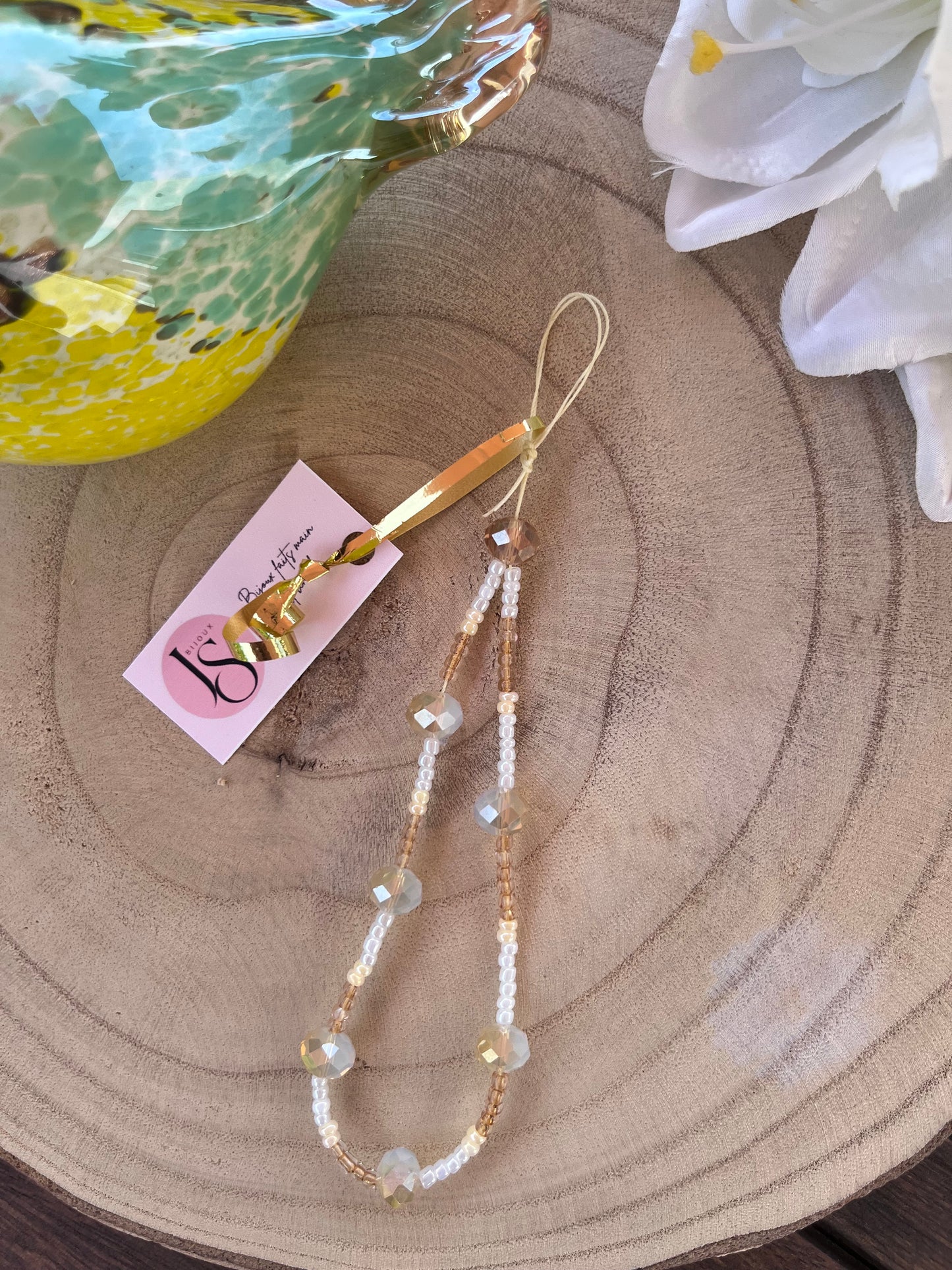 Bijou de téléphone Sable Doré - JS Bijoux