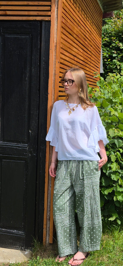 Pantalon bandana kaki JOHANNA PARIS