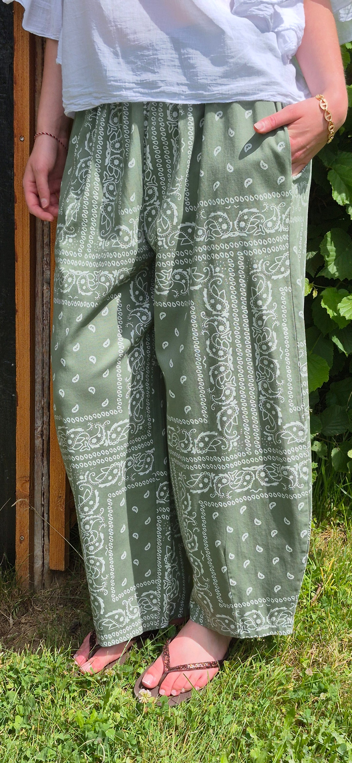 Pantalon bandana kaki JOHANNA PARIS