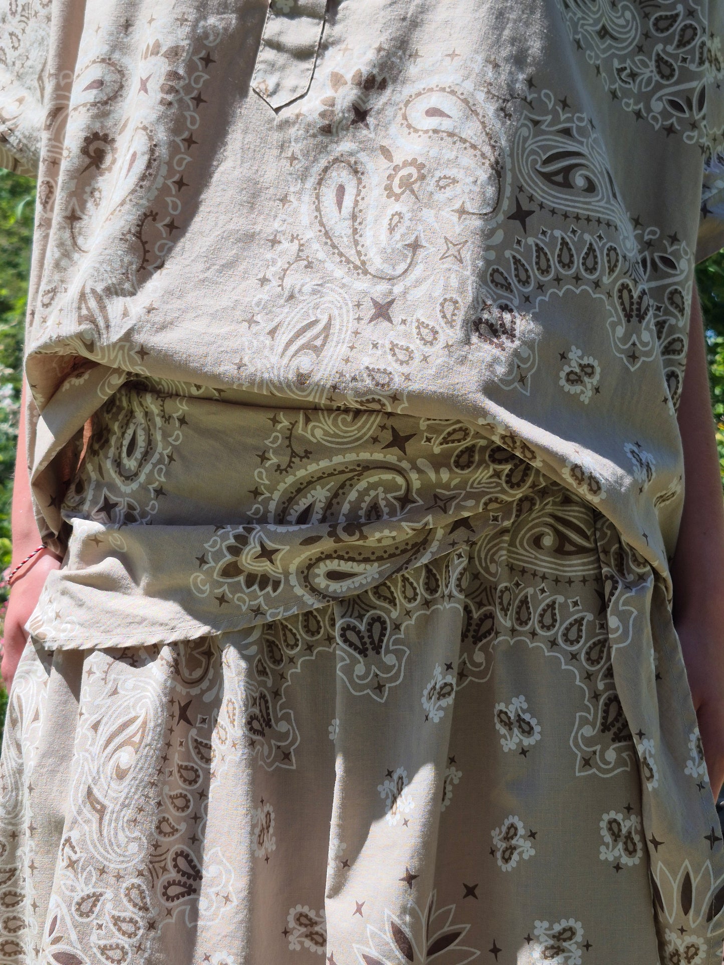 Ensemble jupe bandana beige JOHANNA PARIS
