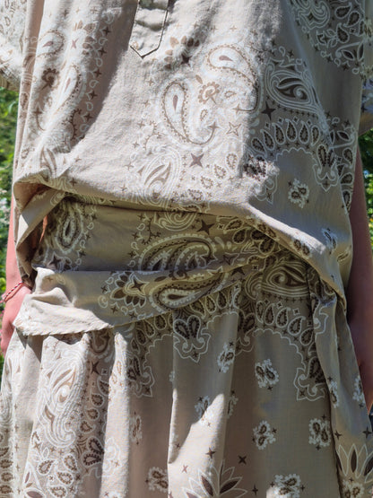 Ensemble jupe bandana beige JOHANNA PARIS