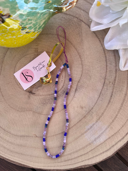 Bijou de téléphone Crépuscule Lilas - JS Bijoux