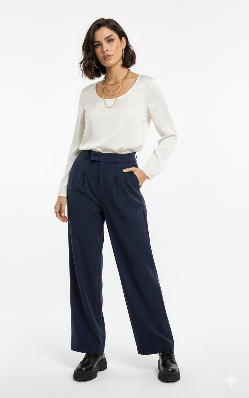 Pantalon MIA (beige ou marine)