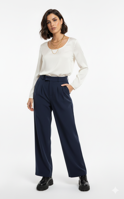 Pantalon MIA (beige ou marine)