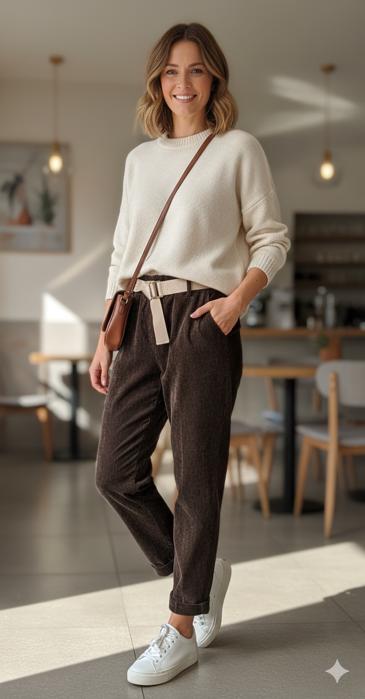 Pantalon TECHNA / VIVI (taupe, beige ou chocolat)