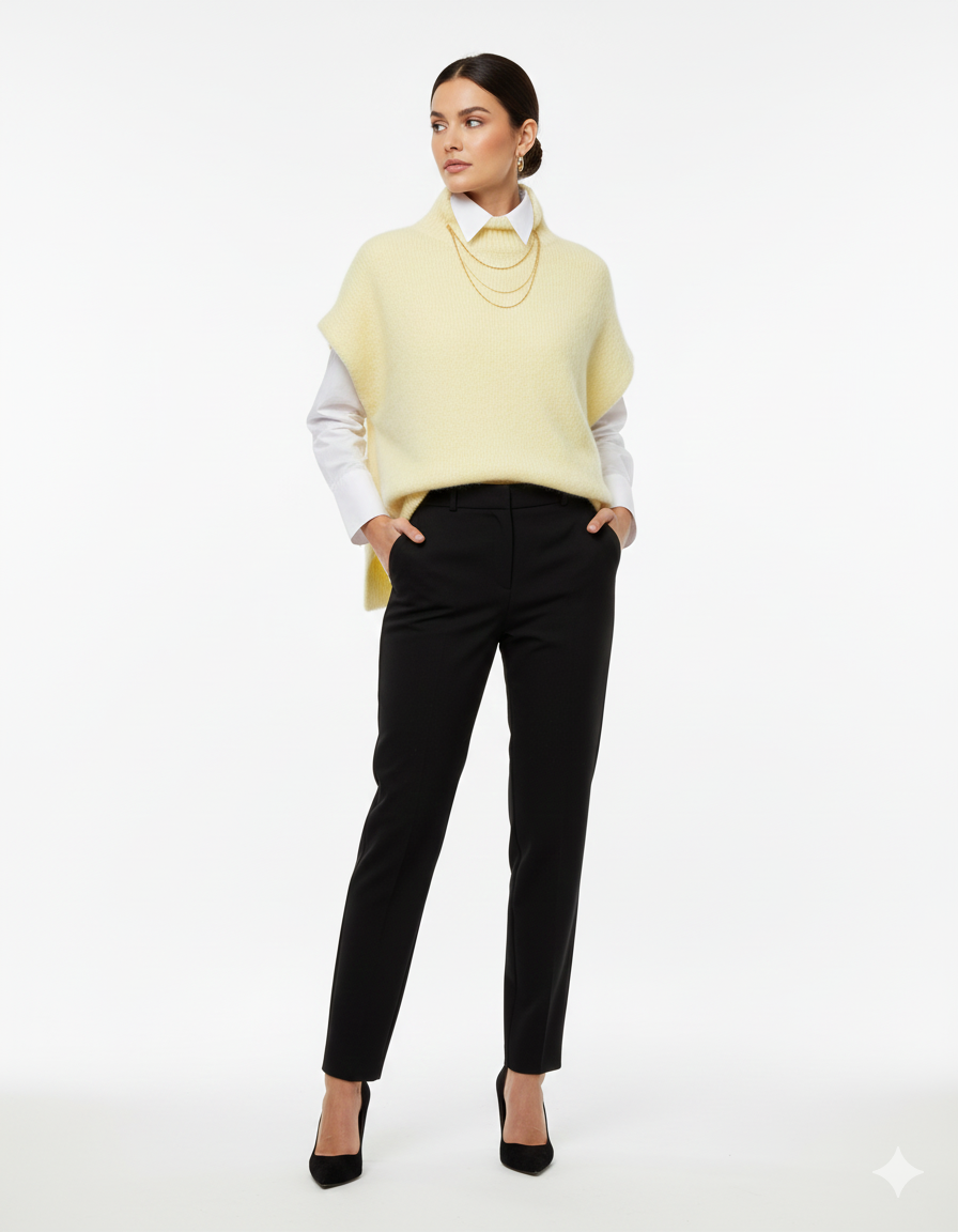 Pull maille KEZY (jaune ou rose)