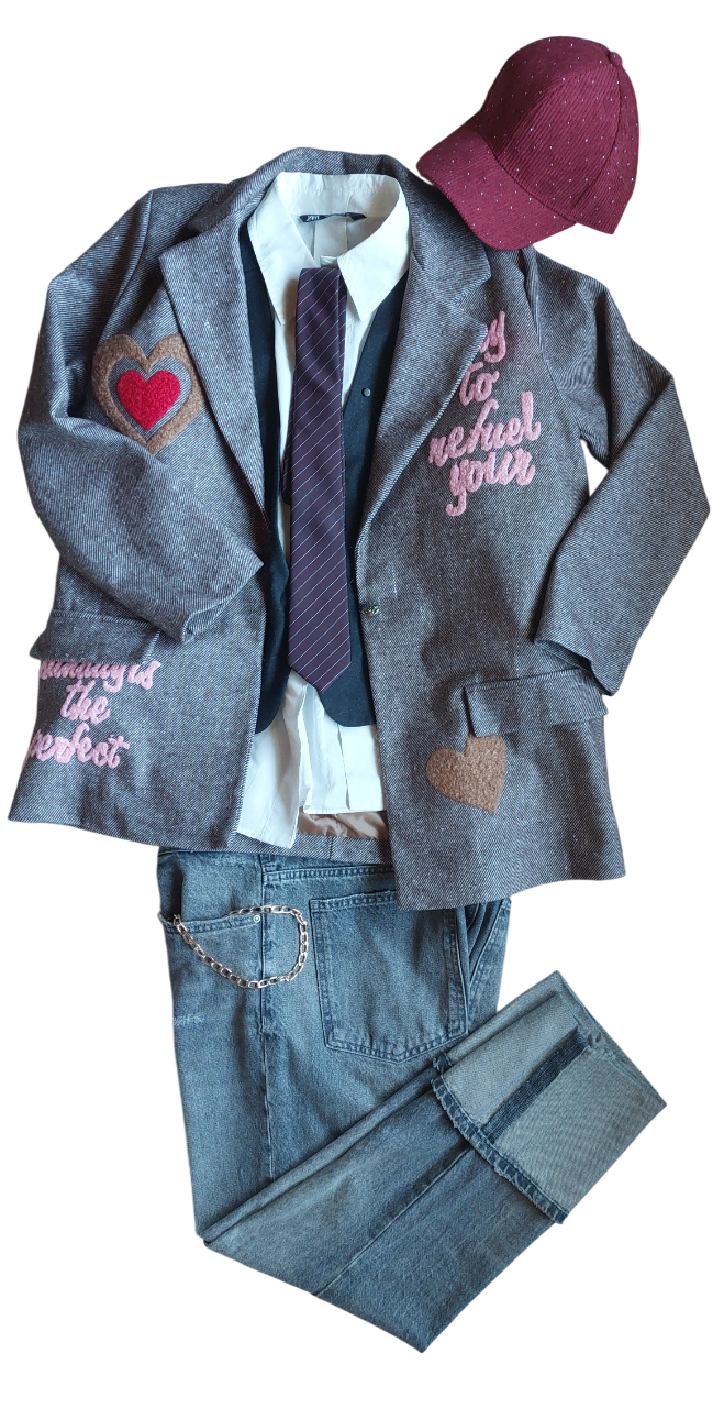 Veste KEZY inscriptions brodées