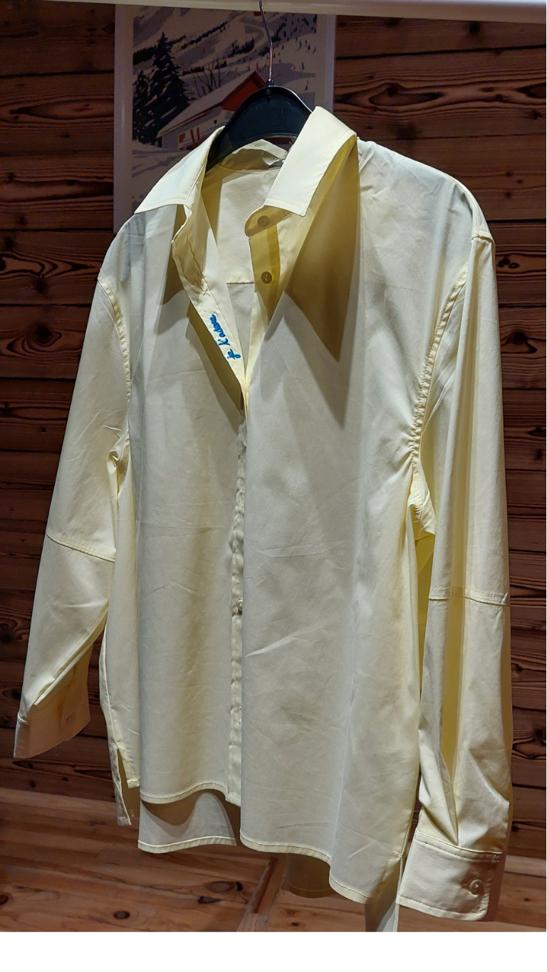 Chemise DARIA ADORE - Coupe Oversize et Jaune Pastel