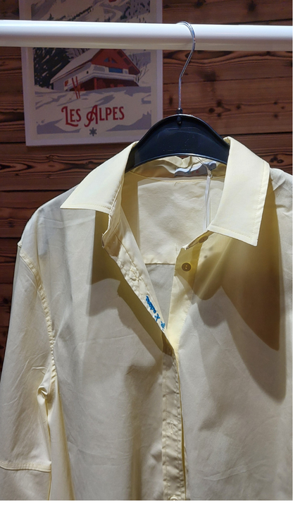 Chemise DARIA ADORE - Coupe Oversize et Jaune Pastel