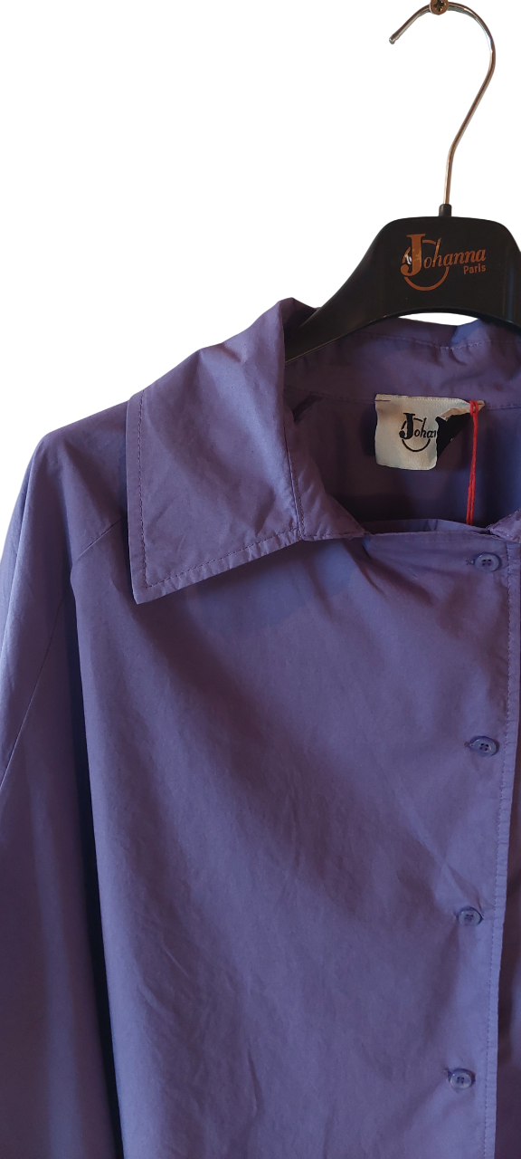 Chemise Coupe Boxy Asymétrique (Kaki et Violet Lavande)