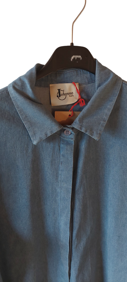 Chemise Denim Coupe Liquette & Volume Fluide
