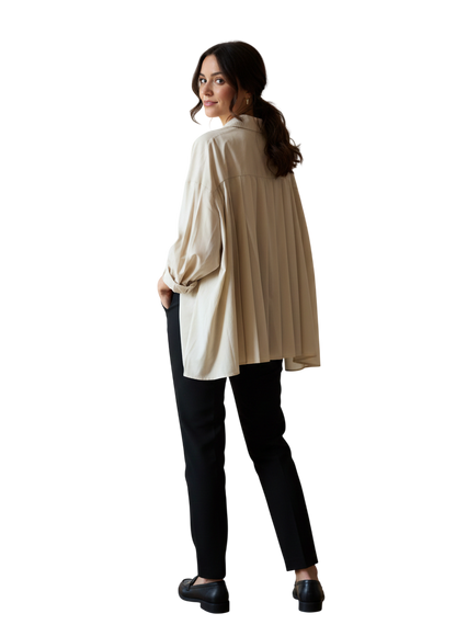 Chemise KEZY détail dos plissé soleil