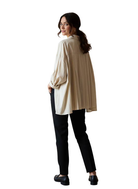Chemise KEZY détail dos plissé soleil