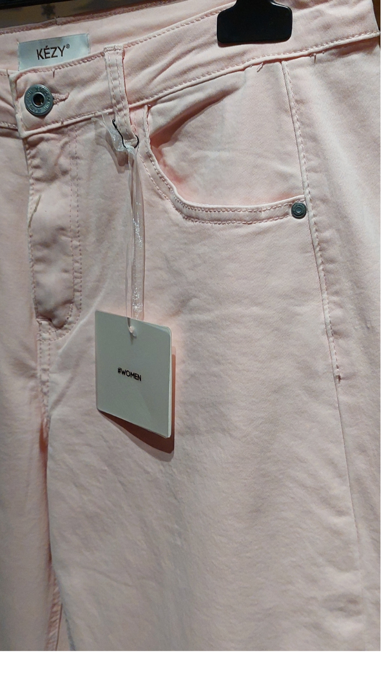 Pantalon KEZY coupe Ballon Jeans -  Rose Poudré