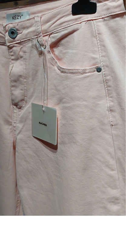 Pantalon KEZY coupe Ballon Jeans -  Rose Poudré