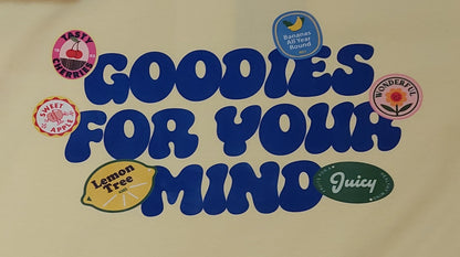 Tee-shirt "Goodies" – Jaune Solaire & Graphismes Vintage manches longues