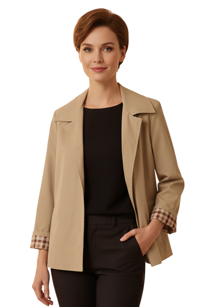 Veste Trench PEPOUZ' PARIS – Doublure Vichy