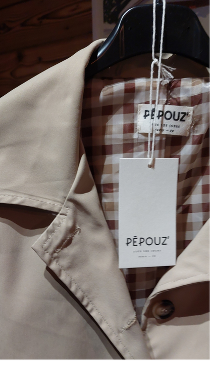 Veste Trench PEPOUZ' PARIS – Doublure Vichy